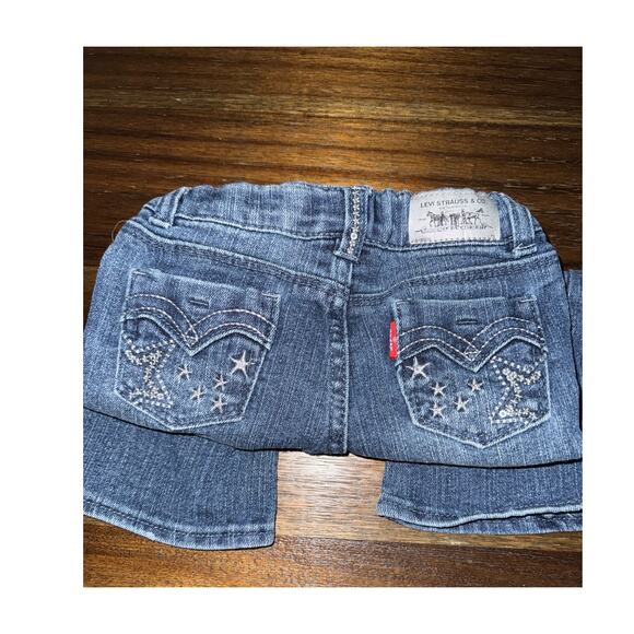 Levi's Levi Strauss & Co Jeans / Flare / Embroidered Stars / size 18 month EUC - Picture 5 of 7